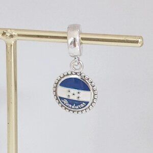 Pandora Honduras Flag Exclusive Dangle Charm S925 Silver Travel Pendant with box